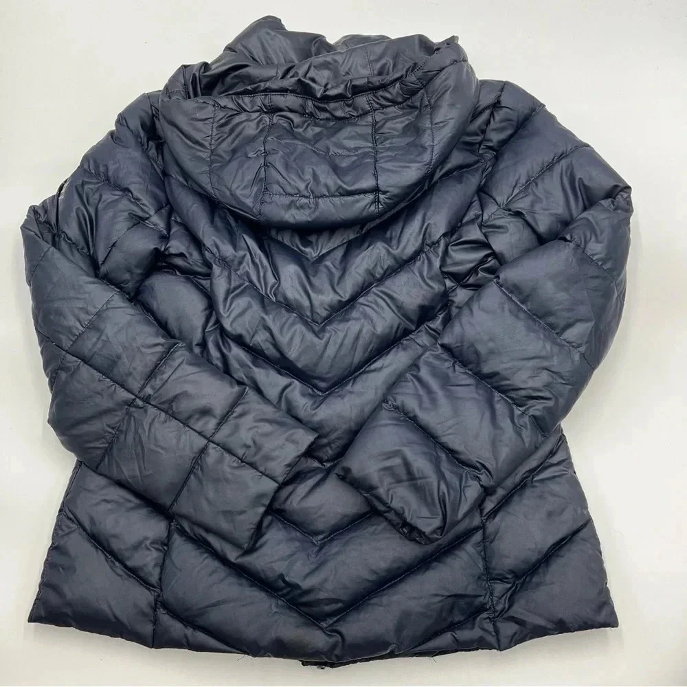 RALPH‎ LAUREN Woman’s S Quilted Hooded Packable DOWN Jacket Coat Puffer Black